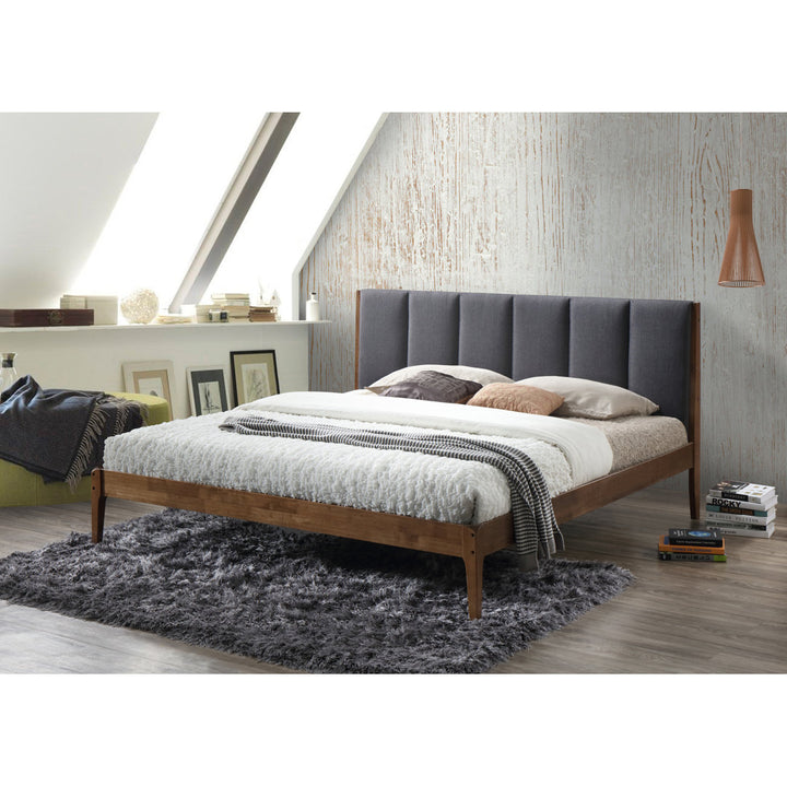 Epley Tufted Platform Bed Wade Logan® Color: Dark Gray Size: King