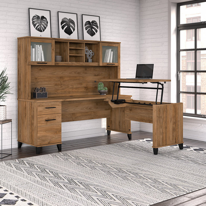 Magomed 72'' Desk Gracie Oaks Color: Fresh Walnut