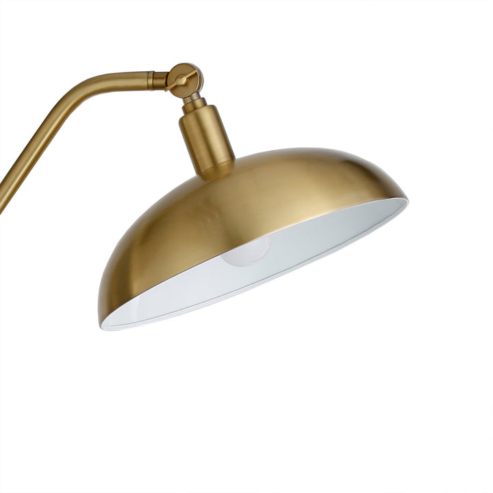 Devon 62" Task/Reading Floor Lamp Ivy Bronx Base Finish: Brushed Brass