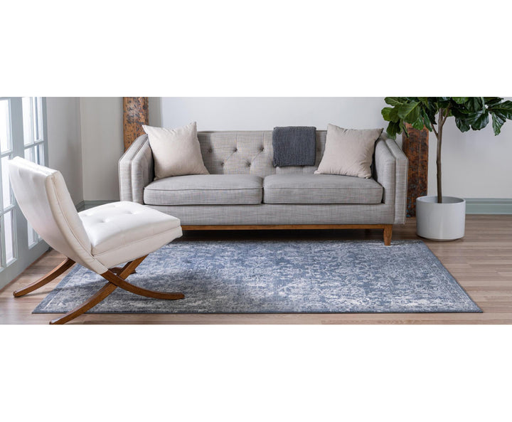 Charters Towers Oriental Blue Area Rug Langley Street® Rug Size: Rectangle 9' x 12'