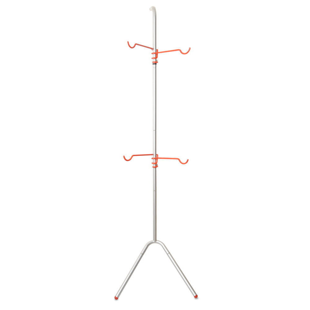 delta Alloy Freestanding Wall Fully Adjustable 2 Bike Single Pole Gravity Bike Storage Rack Delta Design