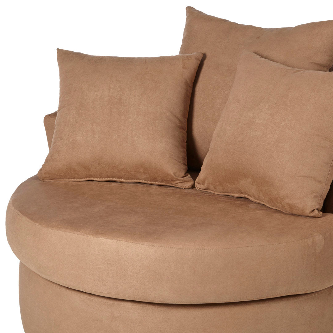 Alsup Barrel Chair Andover Mills™ Fabric: Santa Monica Black