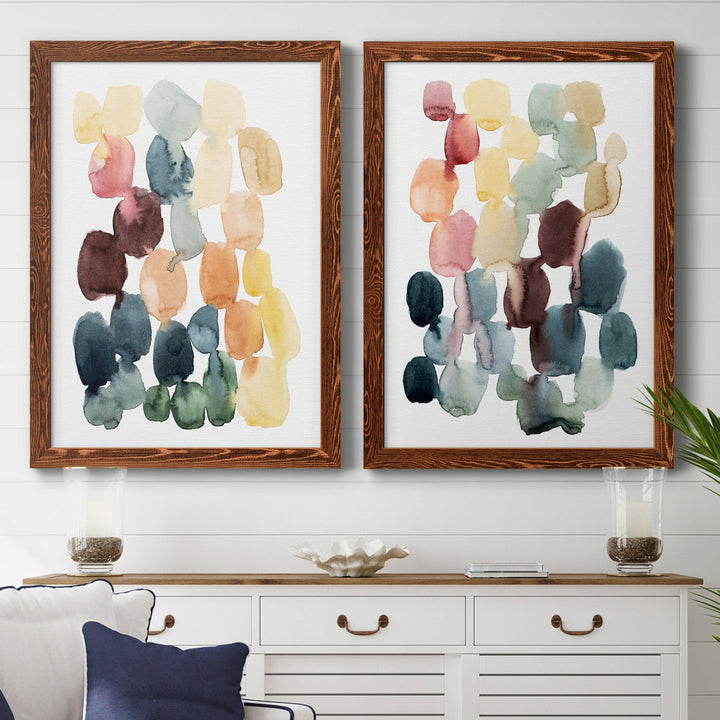 Desert Stones I - 2 Piece Picture Frame Painting Set on Canvas Wade Logan® Size: 43.5" H x 31.5" W x 1" D" Format: Maple Framed Canvas