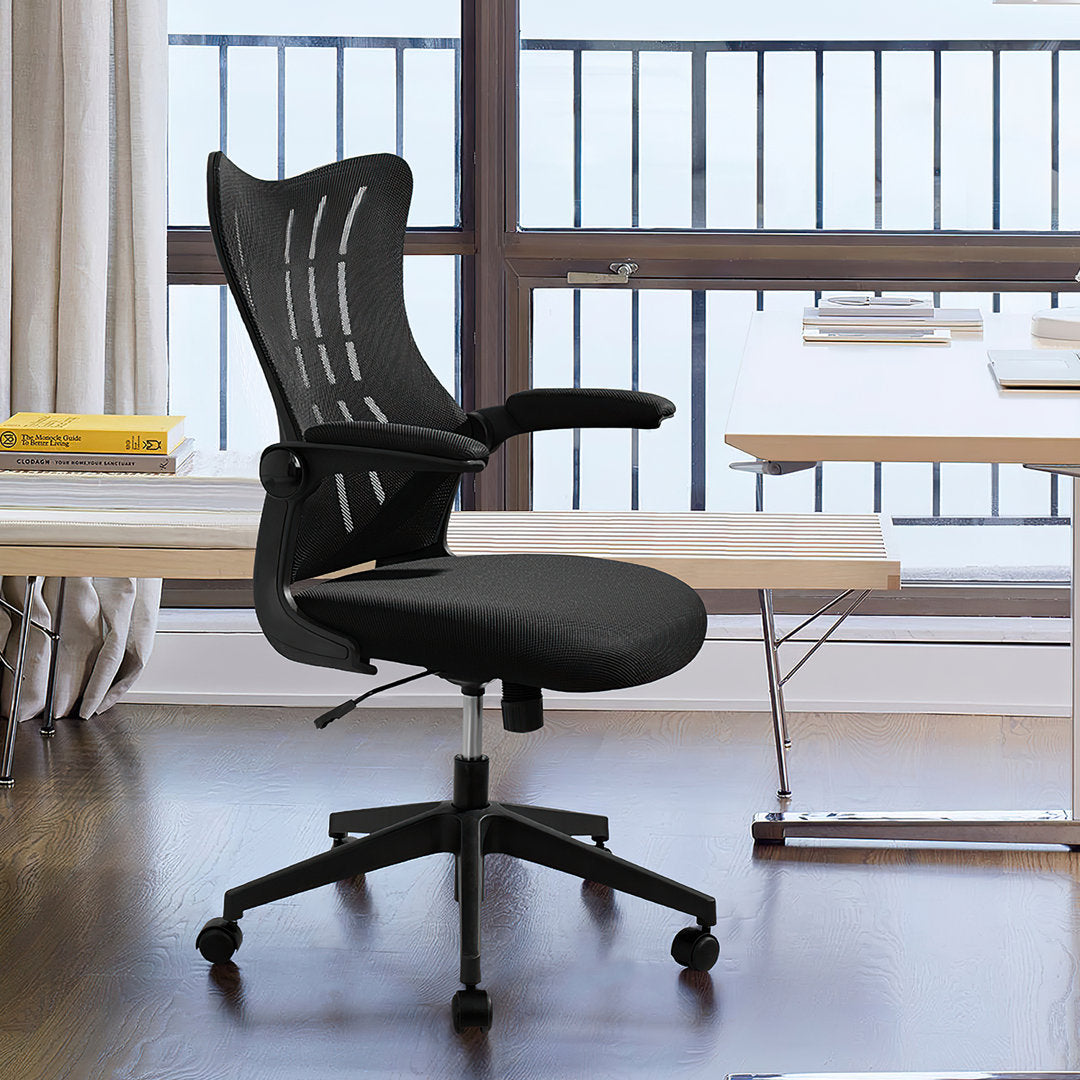 Sheffield Mesh Task Chair Upper Square™ Upholstery Color: Black