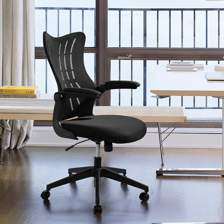 Sheffield Mesh Task Chair Upper Square™ Upholstery Color: Black