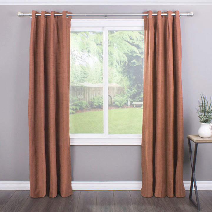 Inman Metal Adjustable Single Curtain Rod Winston Porter Size: 72" - 144" W Finish: Silver
