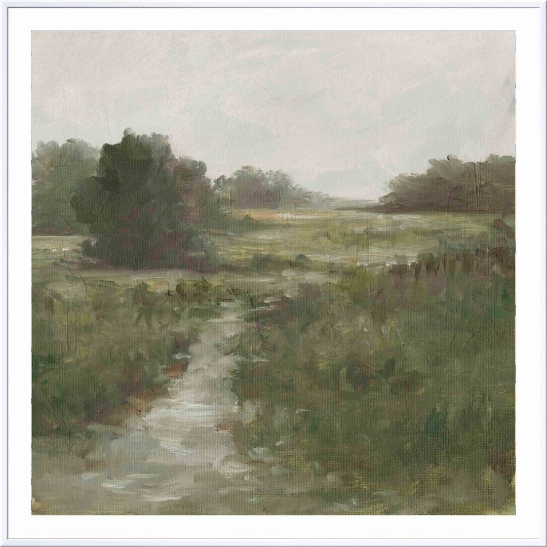 Tranquil Fen I by Ethan Harper - Picture Frame Painting Print Three Posts™ Frame Color: White Size: 20"H x 20"W
