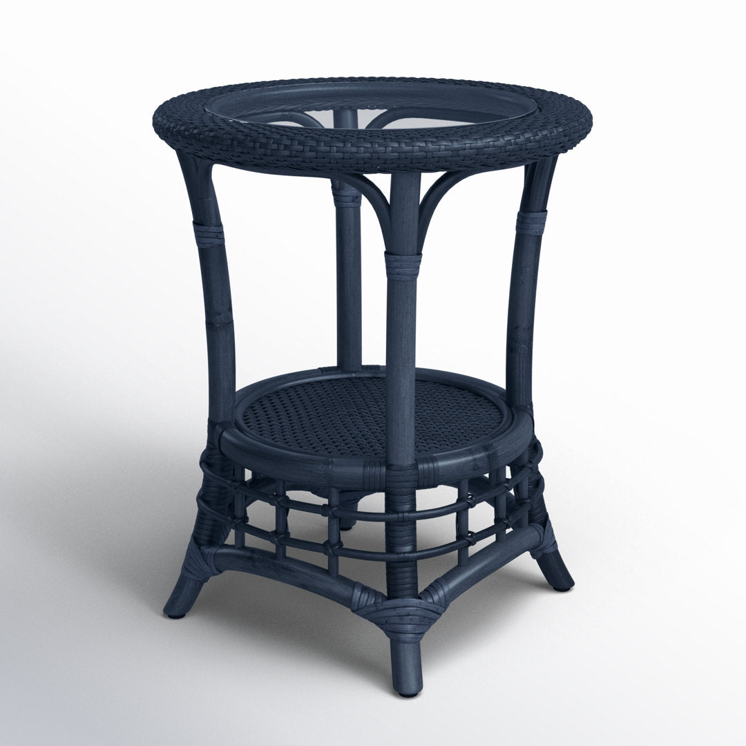 Luca Chairside Table Birch Lane™ Color: Navy