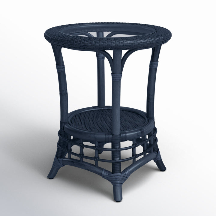 Luca Chairside Table Birch Lane™ Color: Navy