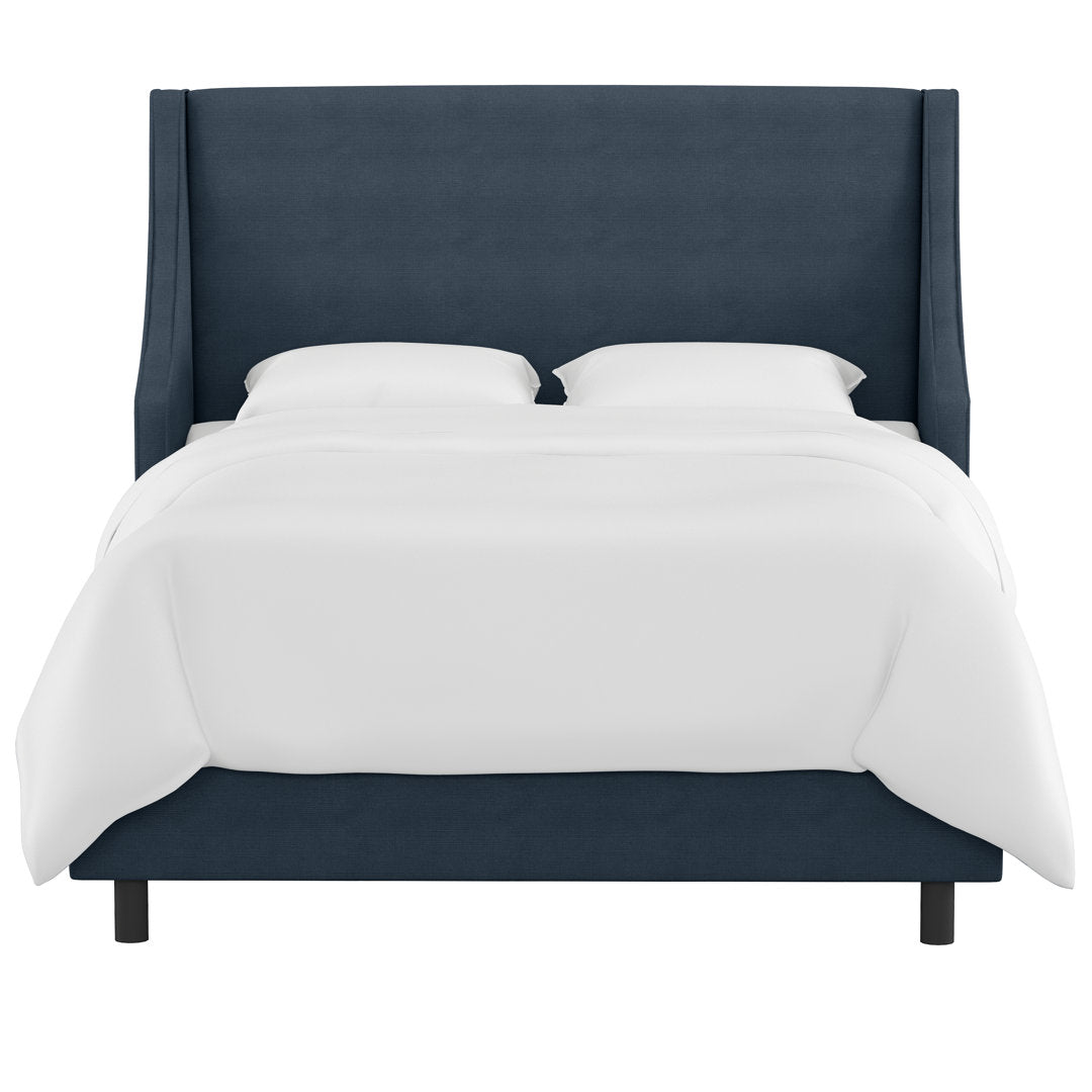 Bernadine Upholstered Low Profile Standard Bed Mercury Row® Color: Classic Linen Linen Size: Twin