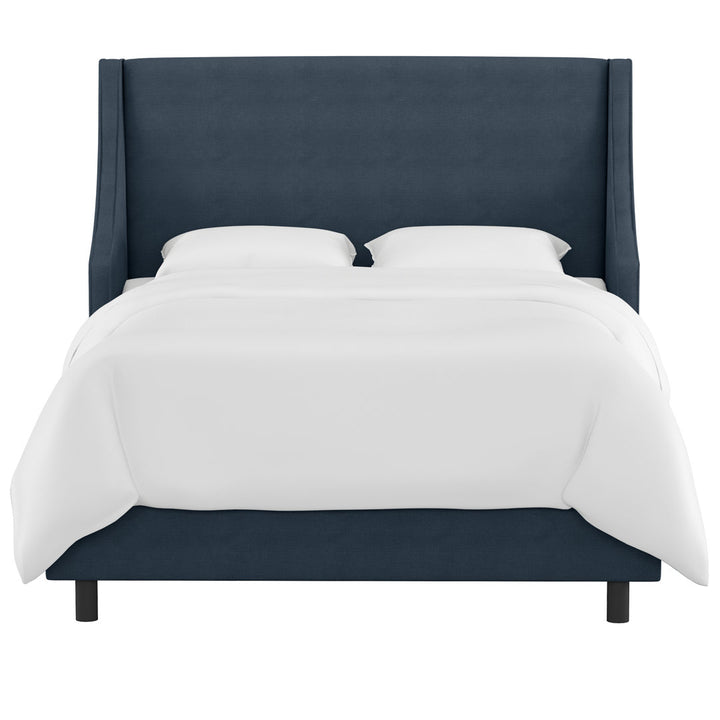 Bernadine Upholstered Low Profile Standard Bed Mercury Row® Color: Classic Linen Linen Size: Twin