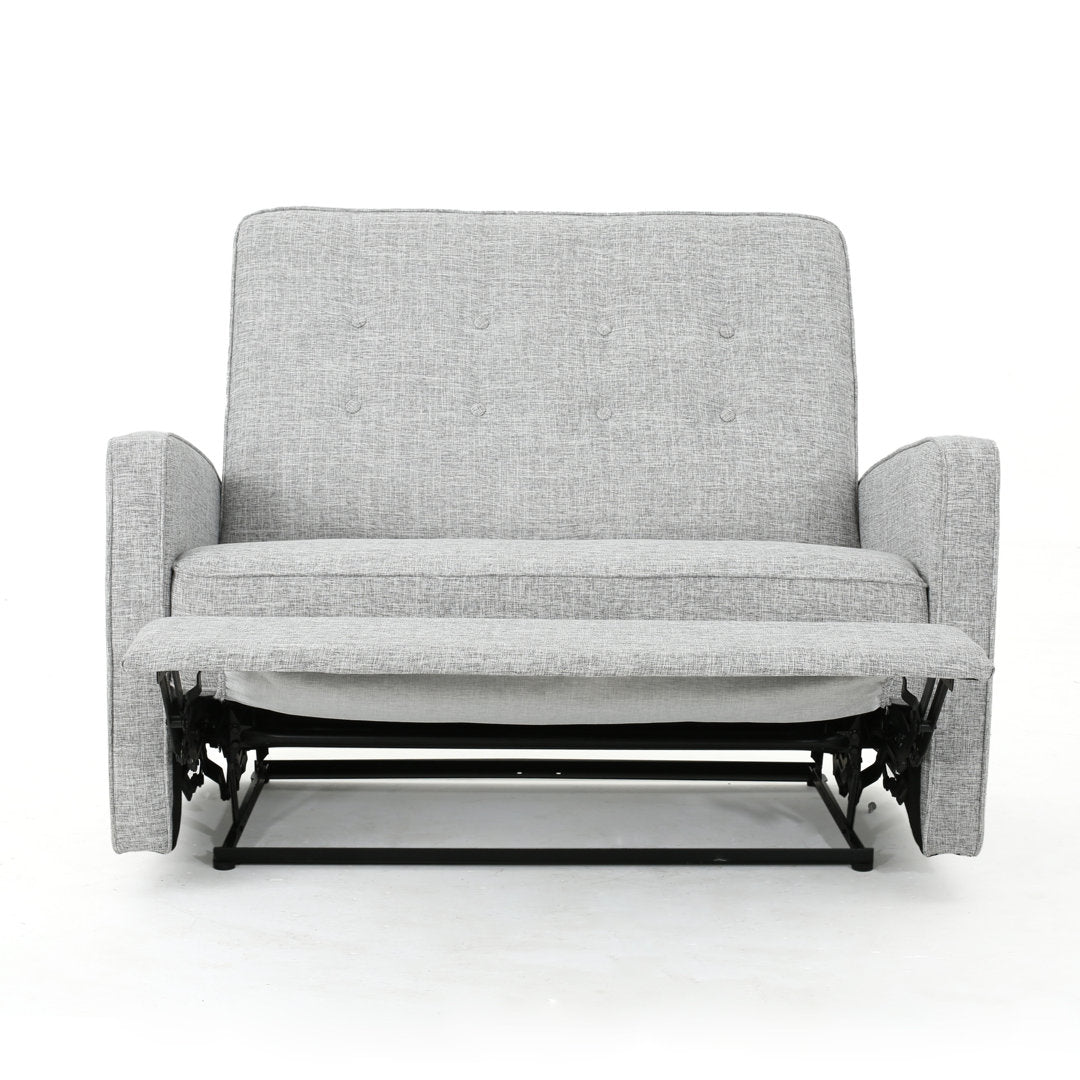 Lieb 47" Wide Manual Standard Recliner Ivy Bronx Fabric: Light Gray Polyester