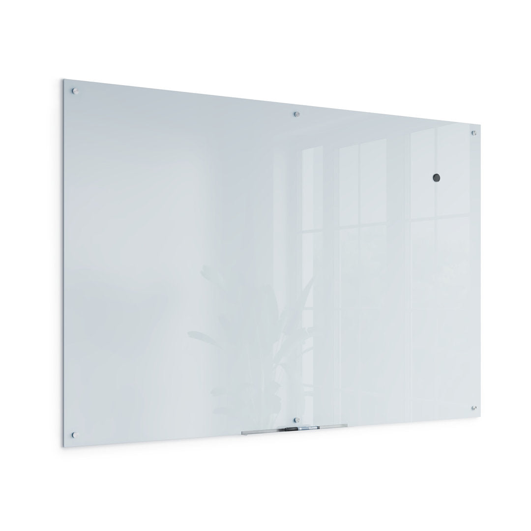 Wall Mounted Magnetic Glass Board U Brands Size: 47" x 70"