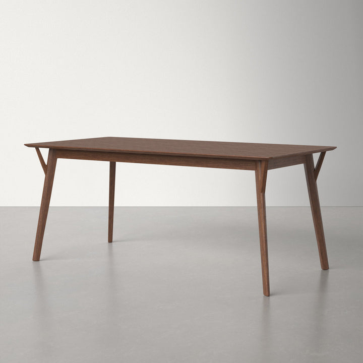 Evanston 71" Wood Dining Table AllModern Color: Walnut