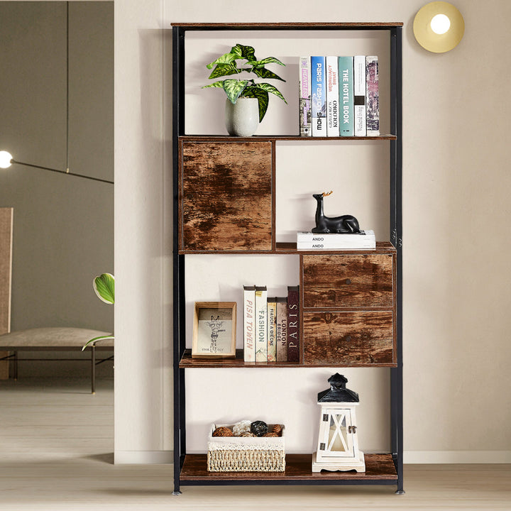 Mullica 31" W Steel Standard Bookcase 17 Stories
