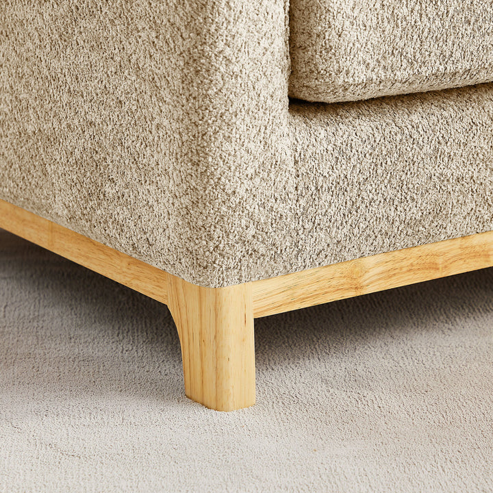 Jazmere 31.5" Armchair Mercer41 Leg Color: Natural Fabric: Camel Boucle