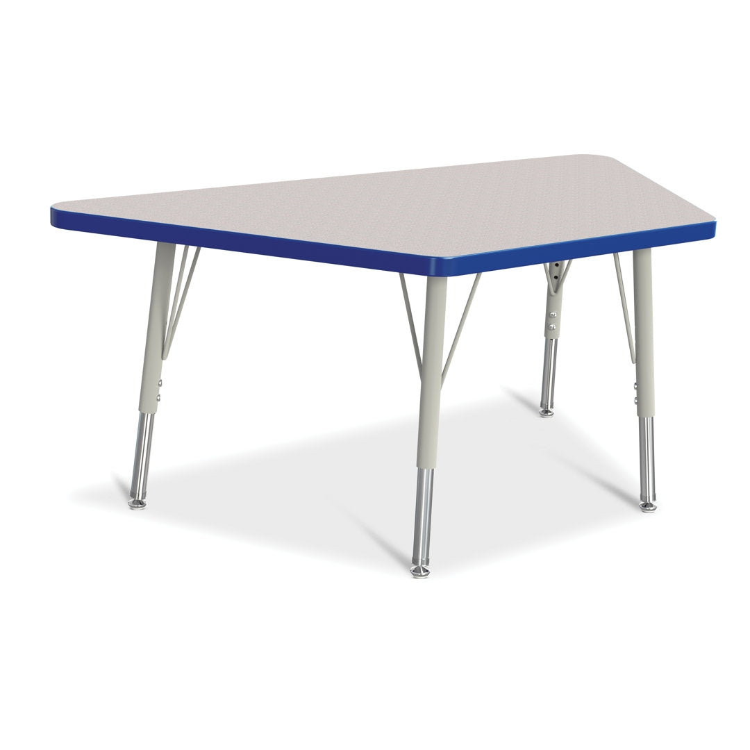 Berries® Trapezoid Activity Tables Jonti-Craft Size: 28" W x 48" D (Elementary size: 15" - 24" H) Side Finish: Maple