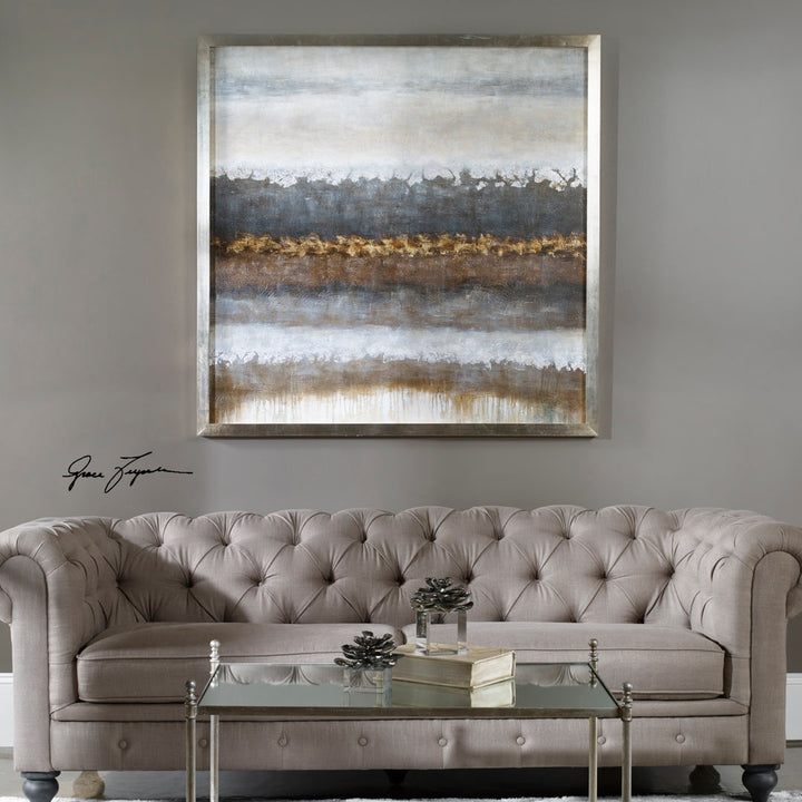 Sevine Layers - Picture Frame Painting on Canvas Birch Lane™