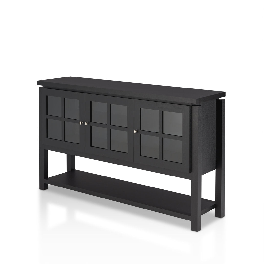 Tyndalls Park Turcotte 59" Wide Buffet Table Laurel Foundry Modern Farmhouse® Color: Black