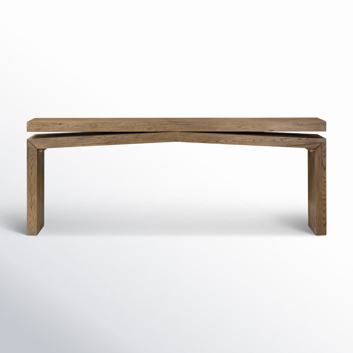 Henn Solid Wood Console Table Birch Lane™ Color: Rustic Gray Size: 30.75" H x 78.75" W x 15" D