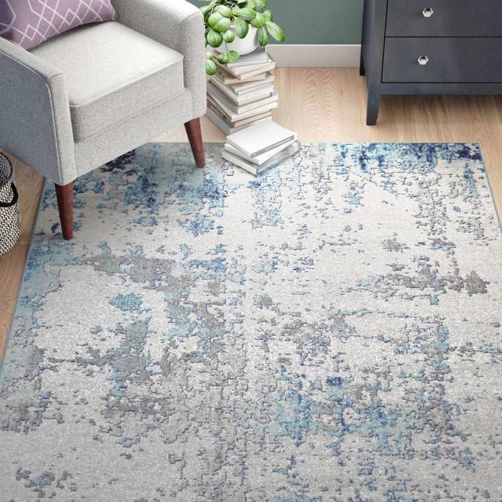 Burnstad Machine Woven Abstract Area Rug 17 Stories Rug Size: Rectangle 9' x 12'