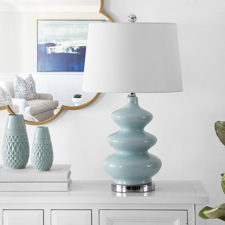 Navilas 27.5" Light Blue Table Lamp Kendall Howard