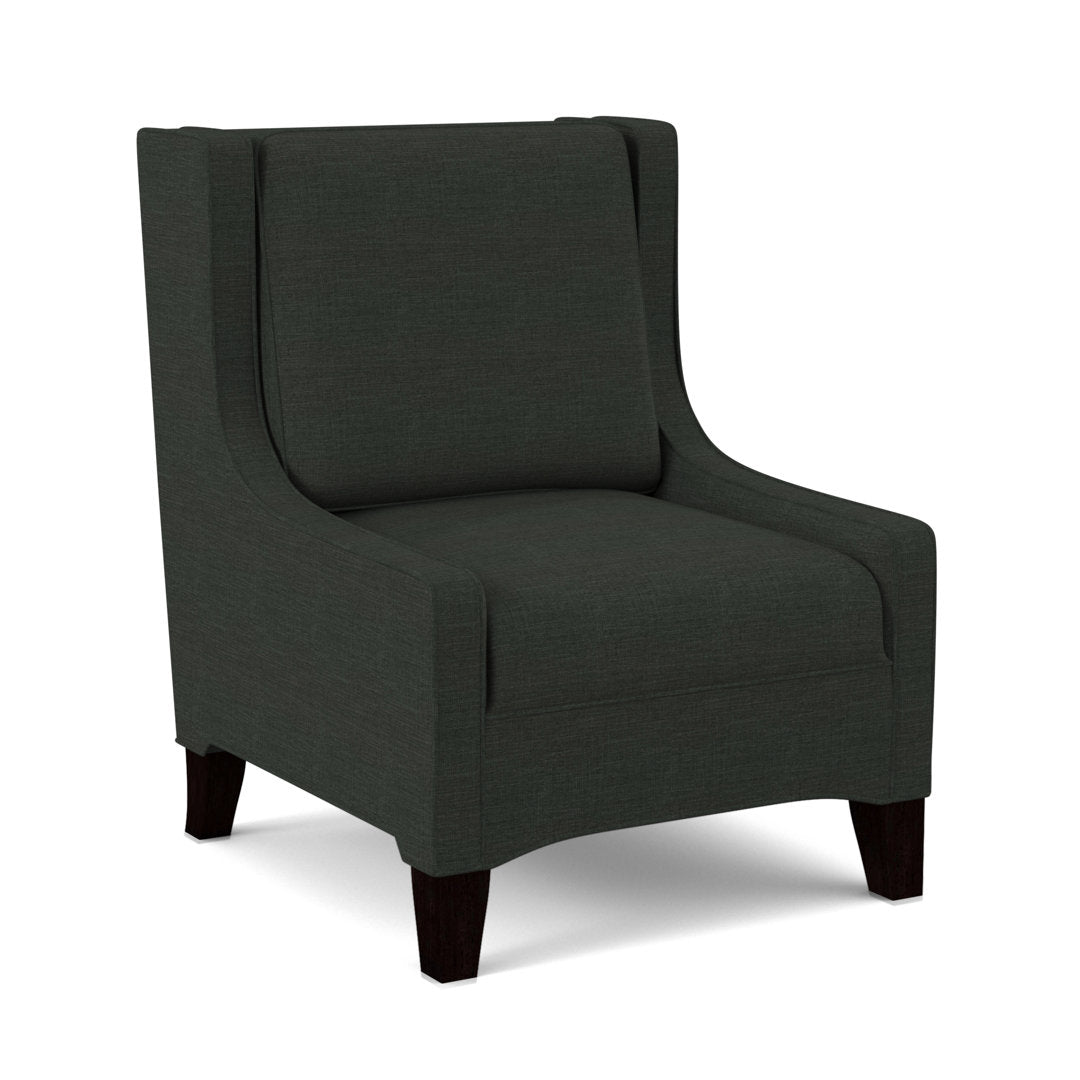 Lucy 26" W Slipper Chair Edgecombe Furniture Body Fabric: Fluff Wall Street