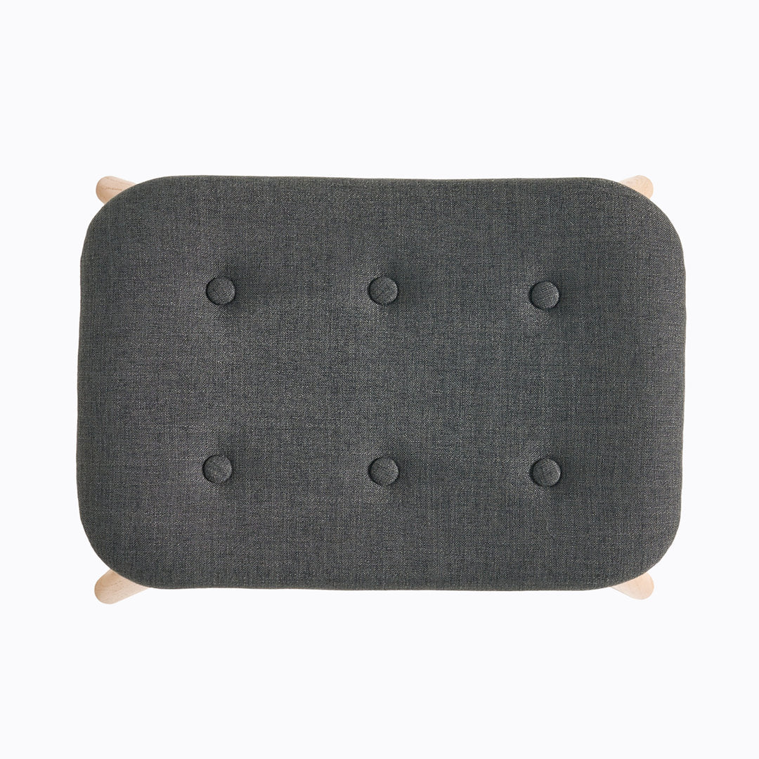 Dayon 68.58Cm Wide Tufted Polyester Lounge Chair and Ottoman George Oliver Fabric: Dark Gray Fabric