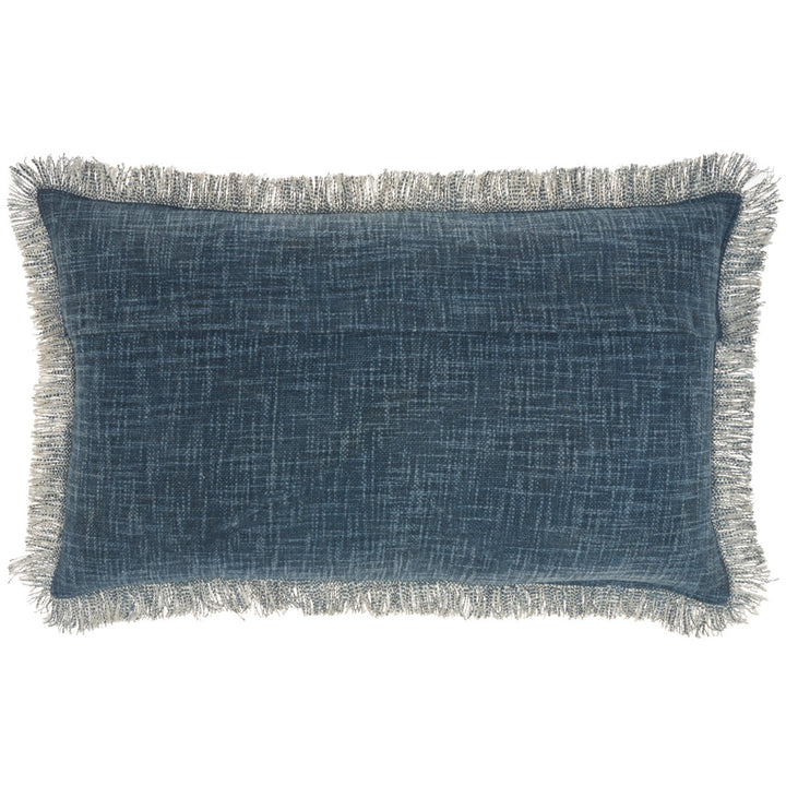 ZH017-014024 Rectangular Cotton Pillow Cover & Insert Nicole Curtis Color: Navy Blue