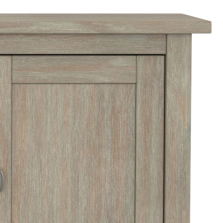 Warm Shaker SOLID WOOD TV Media Stand iFor TVs up to 50 inches Simpli Home Color: Distressed Gray
