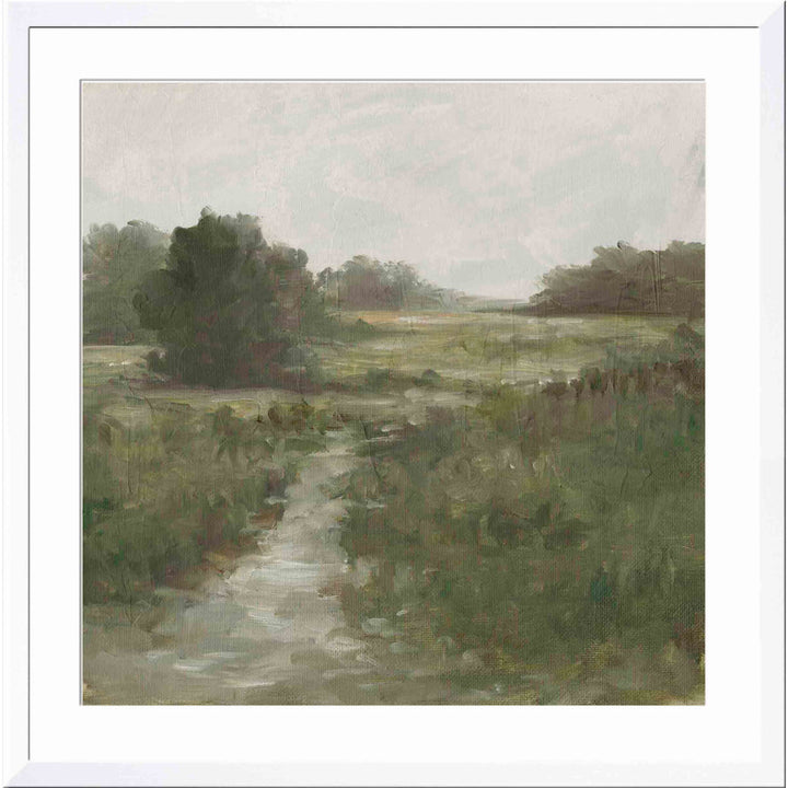 Tranquil Fen I by Ethan Harper - Picture Frame Painting Print Three Posts™ Frame Color: White Size: 20"H x 20"W