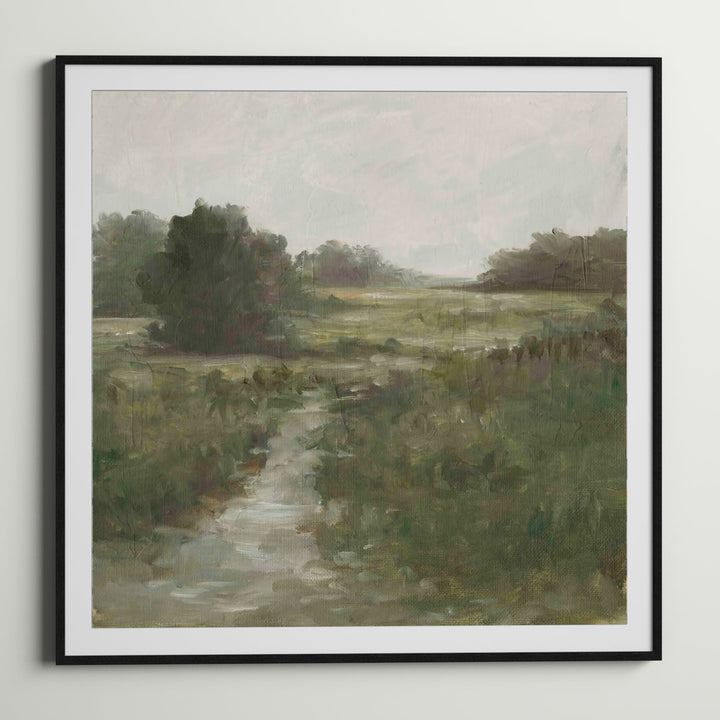 Tranquil Fen I by Ethan Harper - Picture Frame Painting Print Three Posts™ Frame Color: Black Size: 48"H x 32"W