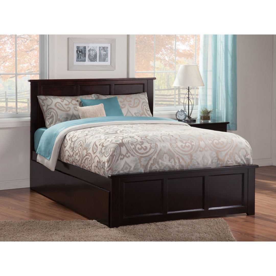 Amear Solid Wood Storage Platform Bed with Under Bed Drawers Lark Manor™ Color: Espresso Size: Queen