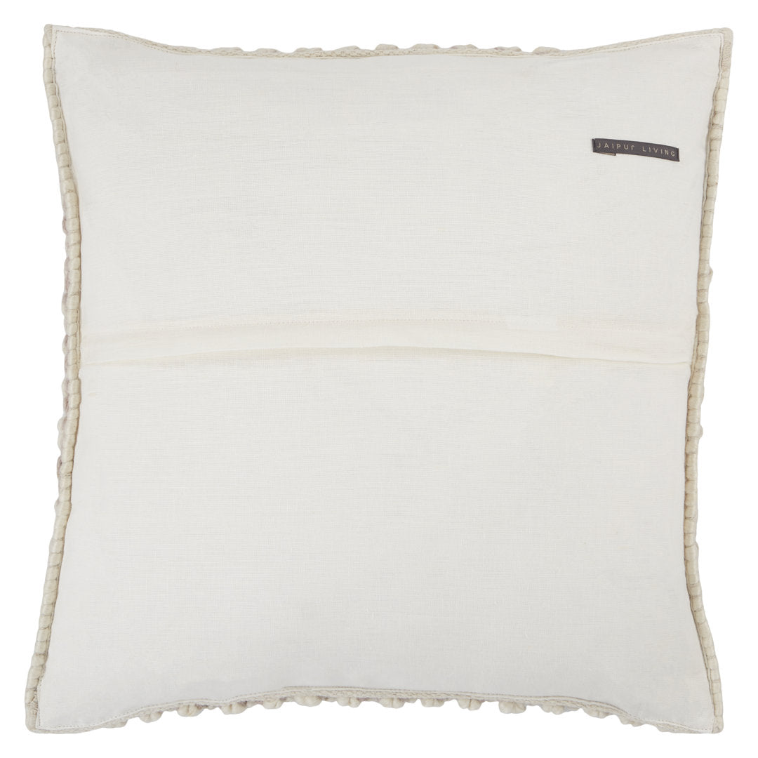 Toulon Wool Blend Throw Square Pillow Joss & Main Color: Light Taupe/Ivory