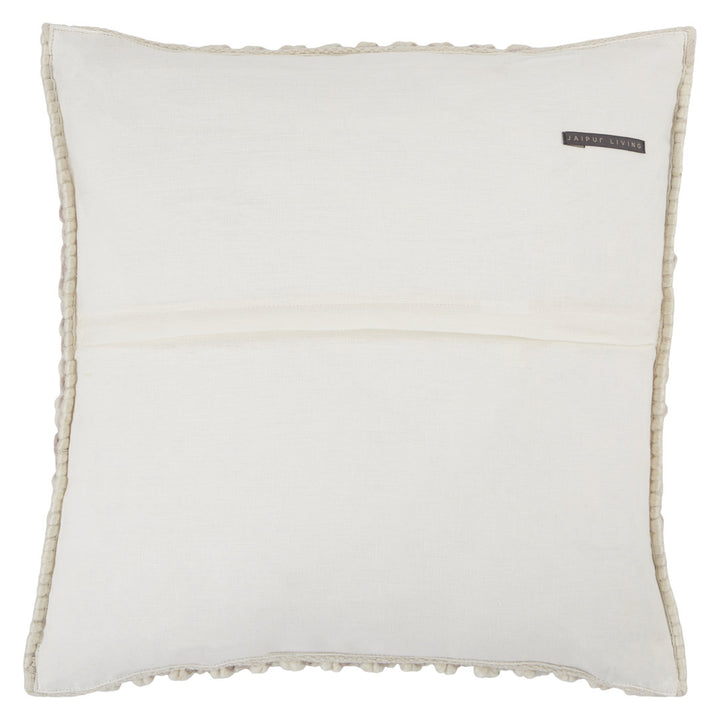 Toulon Wool Blend Throw Square Pillow Joss & Main Color: Light Taupe/Ivory