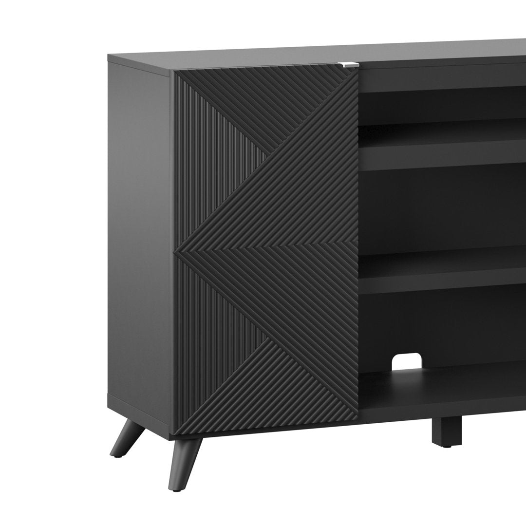 Baldewijn TV Stand for TVs up to 65" Wade Logan® Color: Black