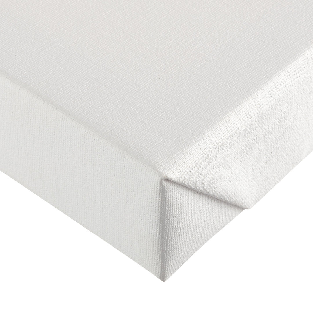 Guarani 'Mod Triangles II Blue' Canvas Art Viv + Rae™ Size: 12" H x 19" W x 2" D