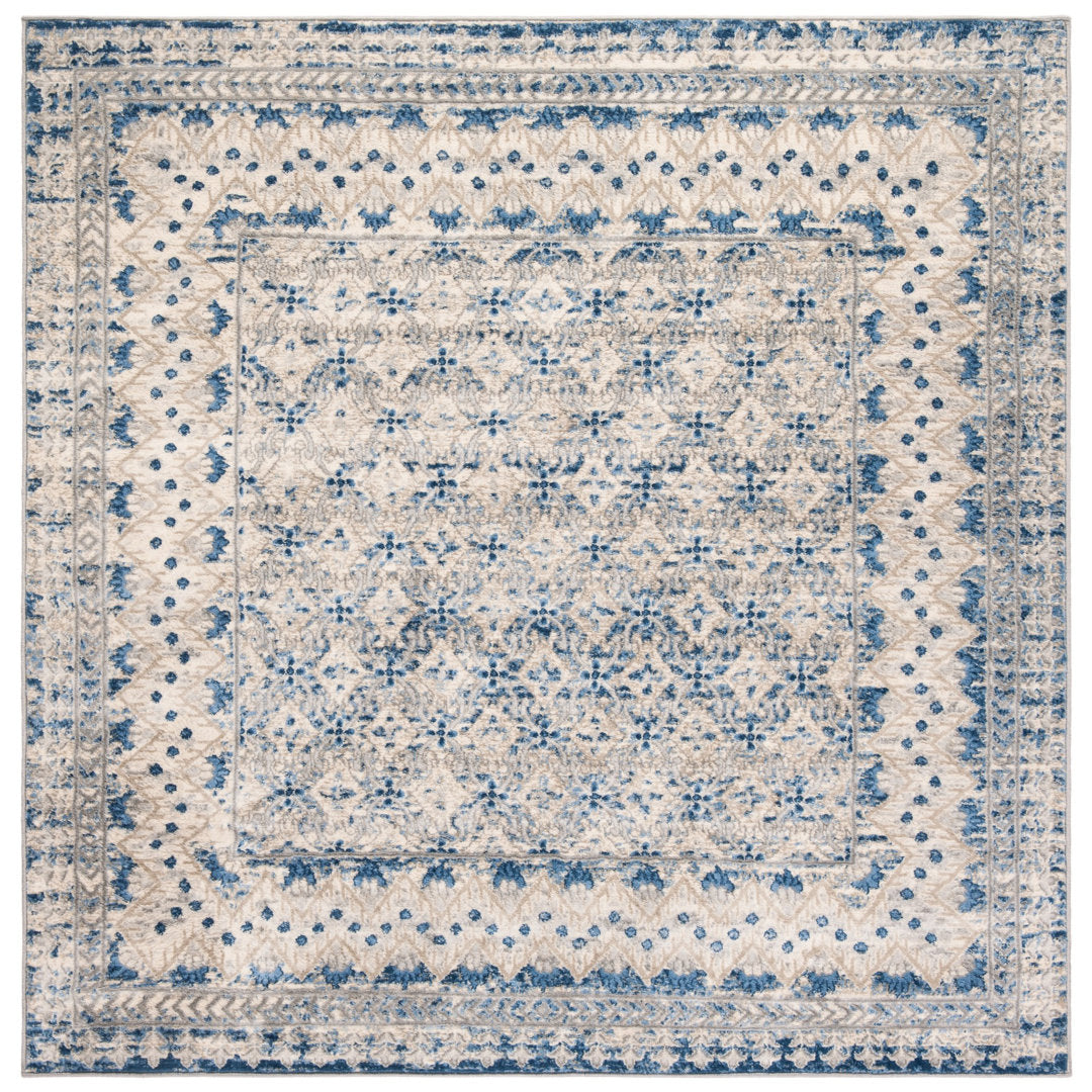 Llana Performance Oriental Rug Bungalow Rose Rug Size: Square 9'