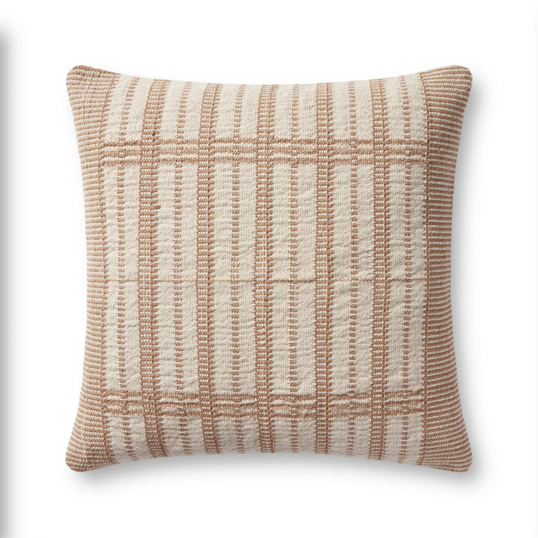 Magnolia Home By Joanna Gaines X Loloi Marion Gold / Beige Pillow Magnolia Home by Joanna Gaines x Loloi