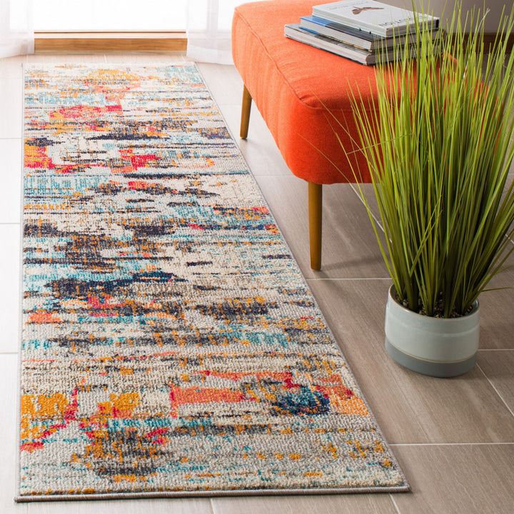 Riccio Abstract Ivory/Multi Area Rug Trent Austin Design® Rug Size: Runner 2' x 8'