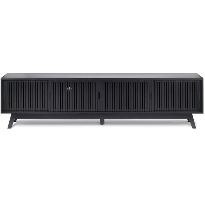 Burton 79'' Media Console AllModern Color: Black/Black