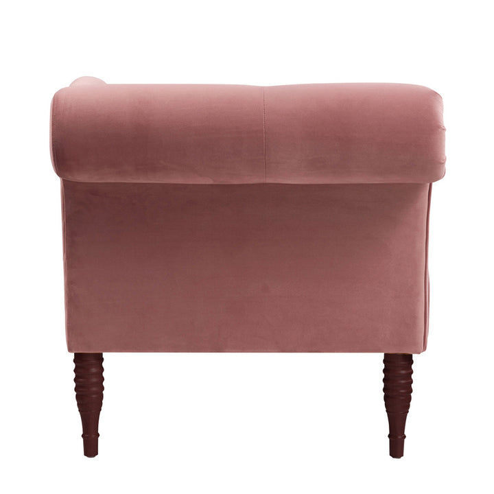 Kannon Tufted Right-Arm Chaise Lounge Willa Arlo™ Interiors Fabric: Ash Rose Velvet