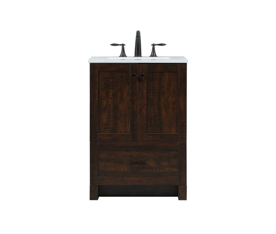 Ahmed 24" D x 19'' D x 34'' H Single Bathroom Vanity Sand & Stable™ Base Finish: Expresso