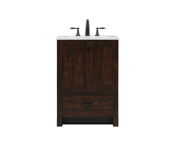 Ahmed 24" D x 19'' D x 34'' H Single Bathroom Vanity Sand & Stable™ Base Finish: Expresso