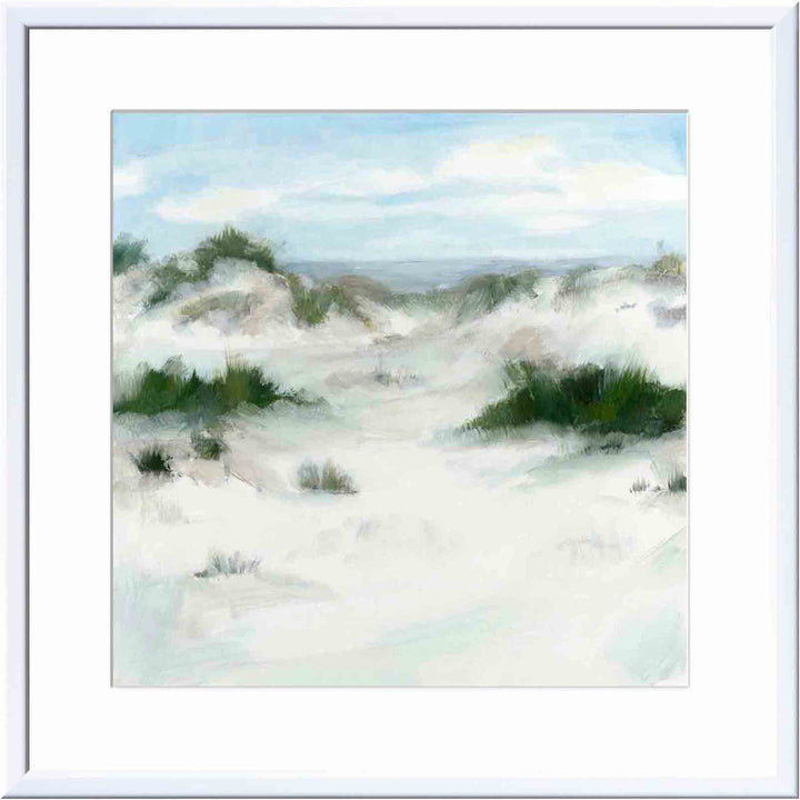White Sands II by Megan Meagher - Picture Frame Painting Print Beachcrest Home™ Frame Color: Natural Size: 18"H x 12"W