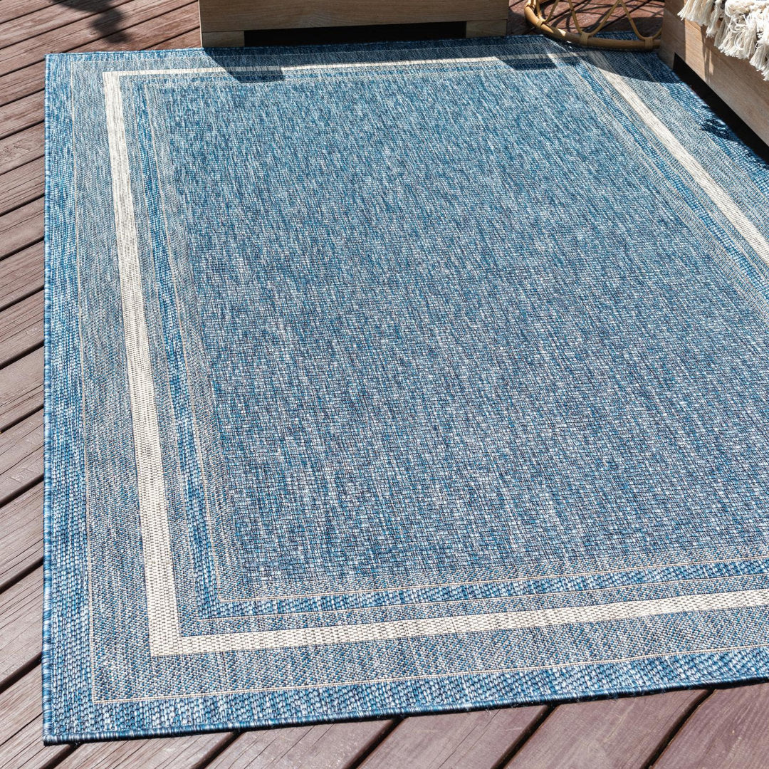 Swanee Blue Indoor / Outdoor Area Rug Arlmont & Co. Rug Size: Rectangle 10' x 13'