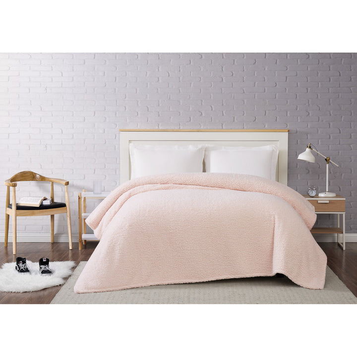 Blanket Brooklyn Loom Color: Blush Size: Queen