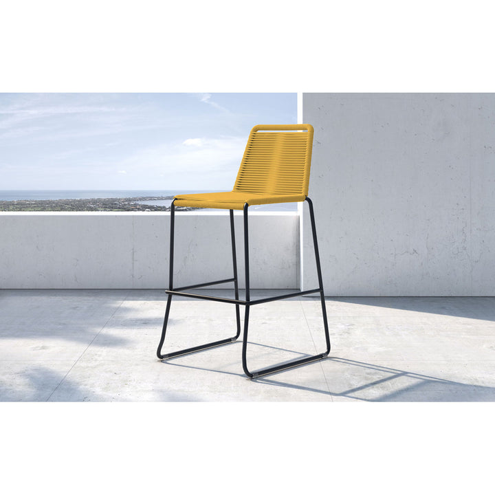 Huron Patio Bar Stool AllModern Color: Curry Yellow Performance Seat Height: Bar Stool (30" Seat Height)