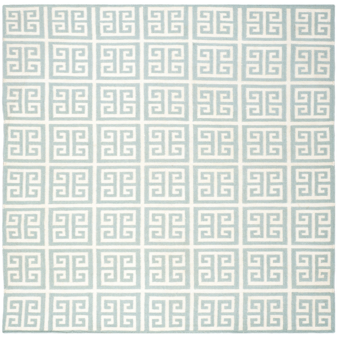 Rodgers Hand Woven Flat Weave 50% Banana Silk, 30% Wool, 20% Cotton Geometric Rug Ebern Designs Rug Size: Square 7' x 7'