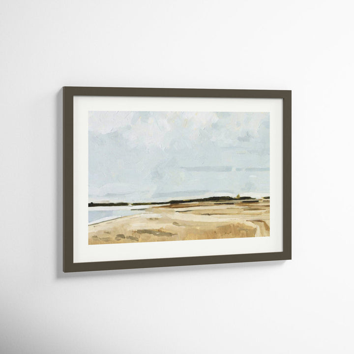 Quiet Coast I by Emma Caroline - Picture Frame Painting Print on Paper Joss & Main Size: 15" H x 20" W Format: Gray Framed Paper